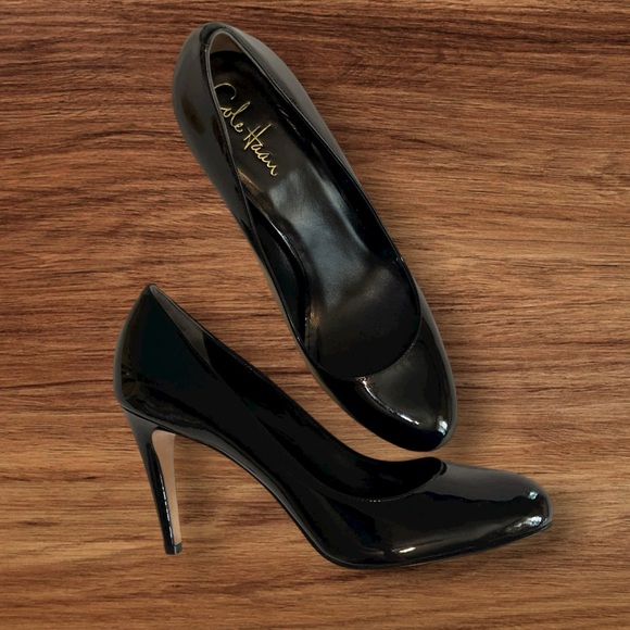 NEW Cole Haan + Nike Air Black Patent Leather (Glossy) Women's High Heels - Picture 1 of 17